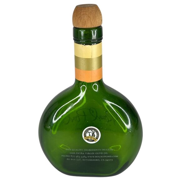 Round Pond Napa Valley Olive Oil Bottle EMPTY Green With cork Plug Extra Virgin - Picture 4 of 9